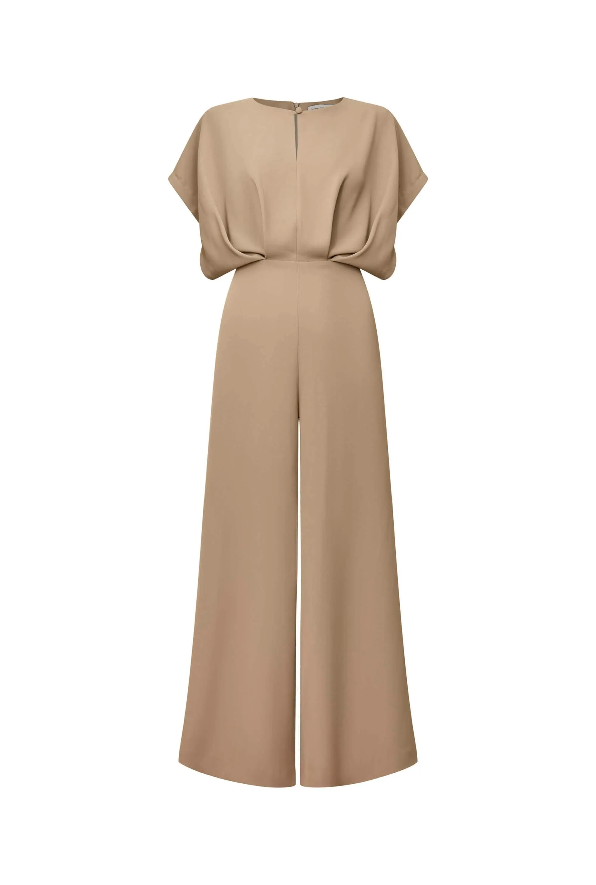 Draped Shoulder Jumpsuit