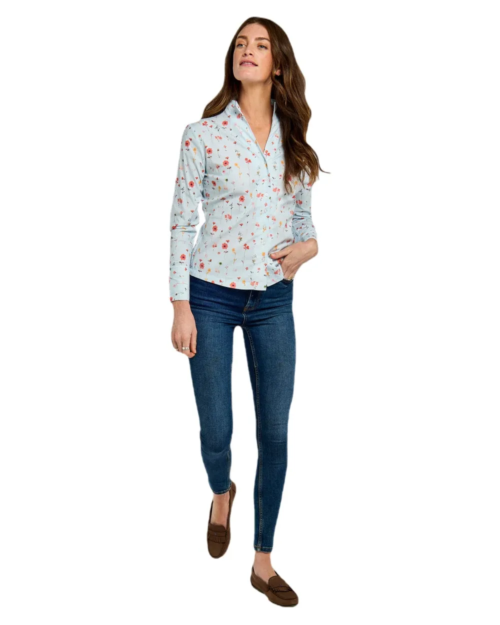 Dubarry Womens Fuchsia Printed Long Sleeve Shirt