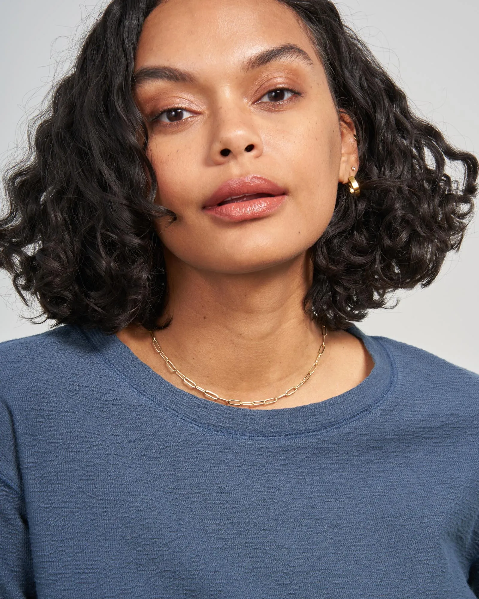 EcoKnit™ Textured Long-Sleeve Tee