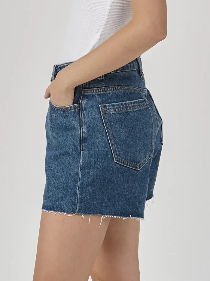 Erica Mid Rise Short - Highway Blue