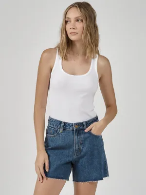 Erica Mid Rise Short - Highway Blue