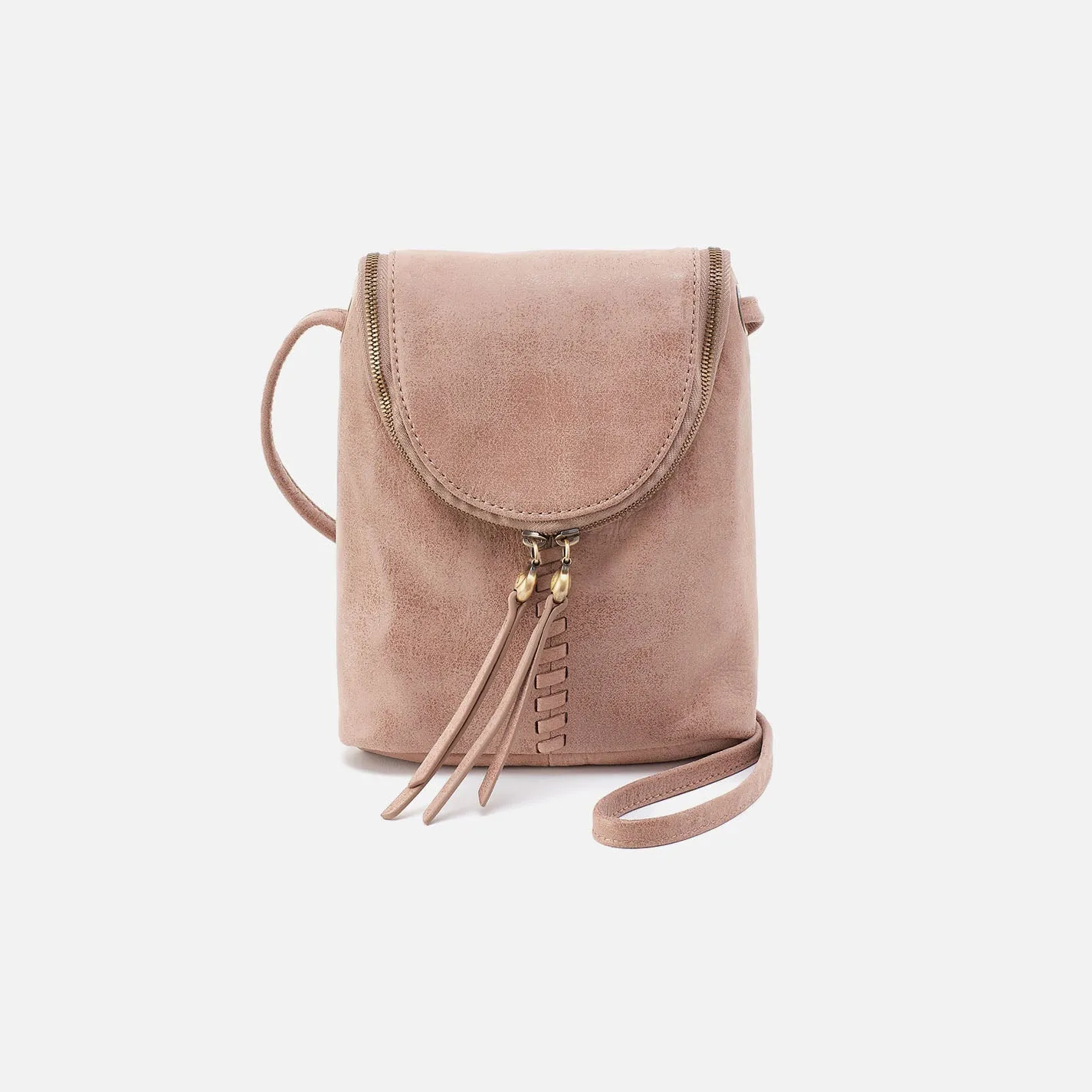Fern Crossbody In Buffed Leather - Hazel