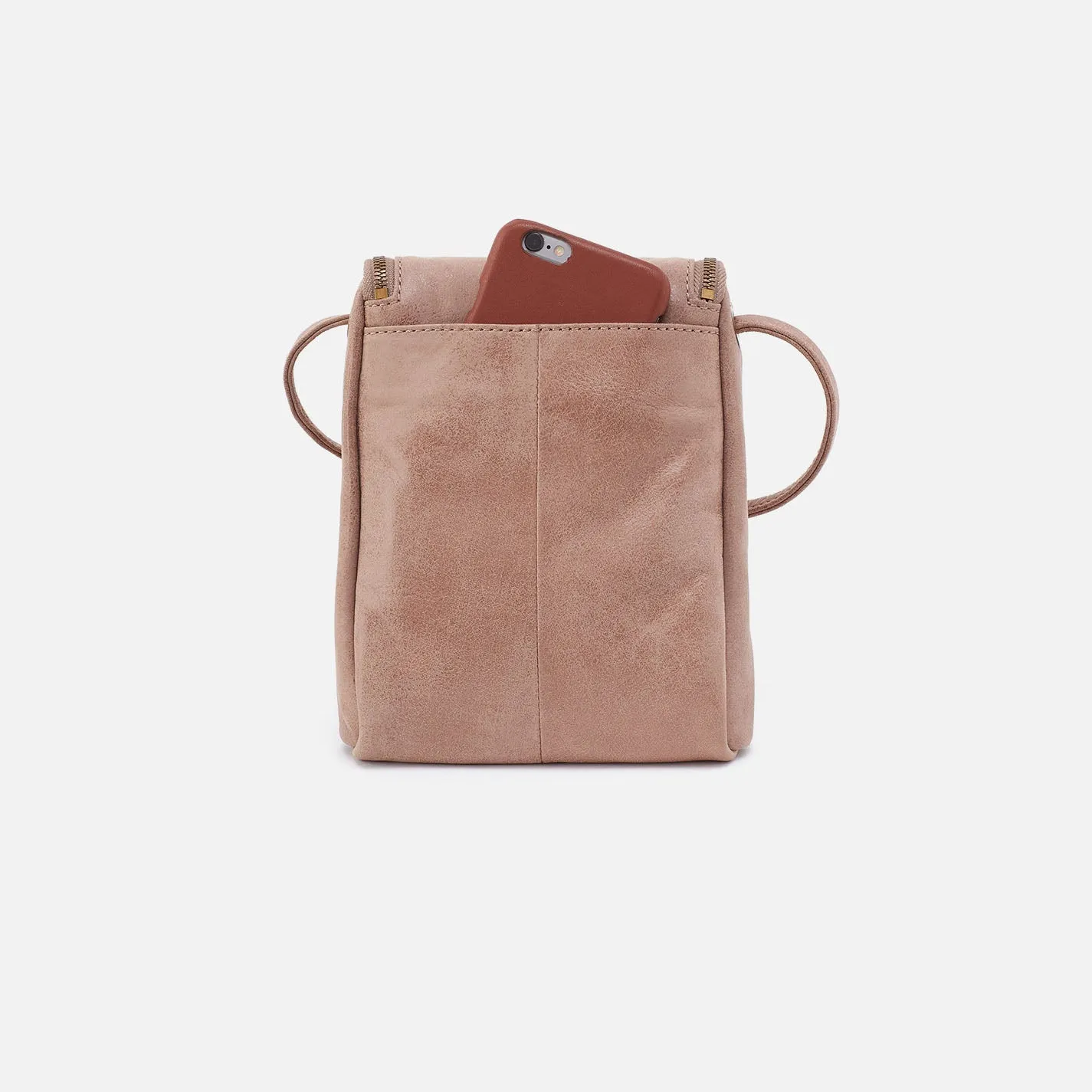 Fern Crossbody In Buffed Leather - Hazel