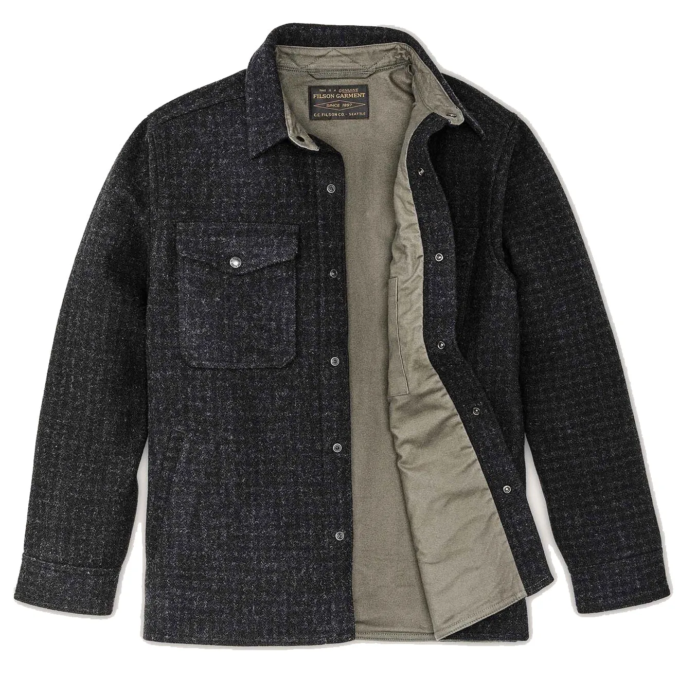 Filson Mackinaw Jac Shirt Black Marl Heather