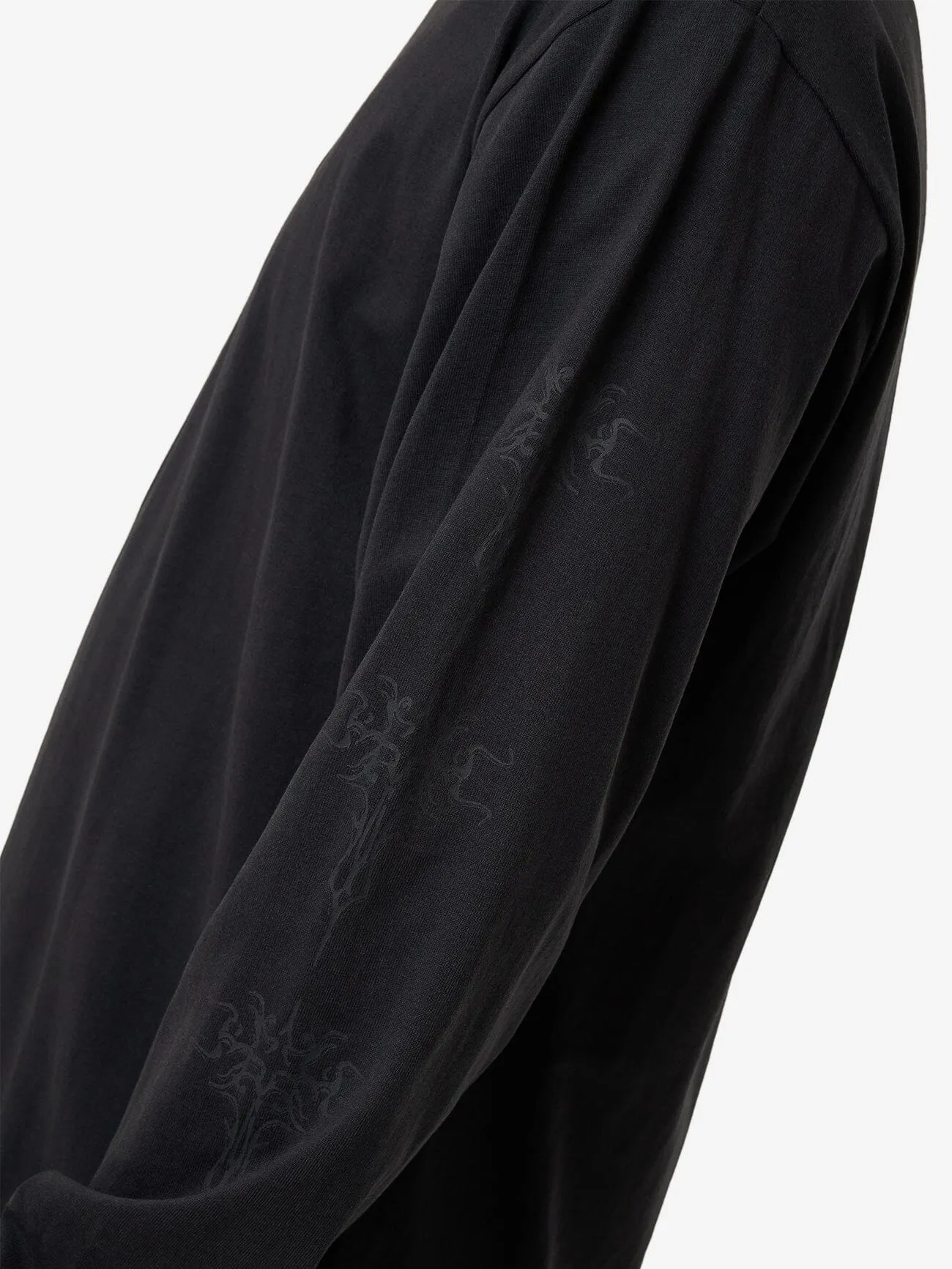 Filter Oversize Fit Long Sleeve Tee - Faded Black