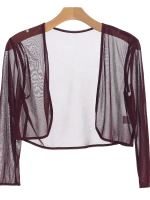 Formal Chiffon Bolero Evening Jacket