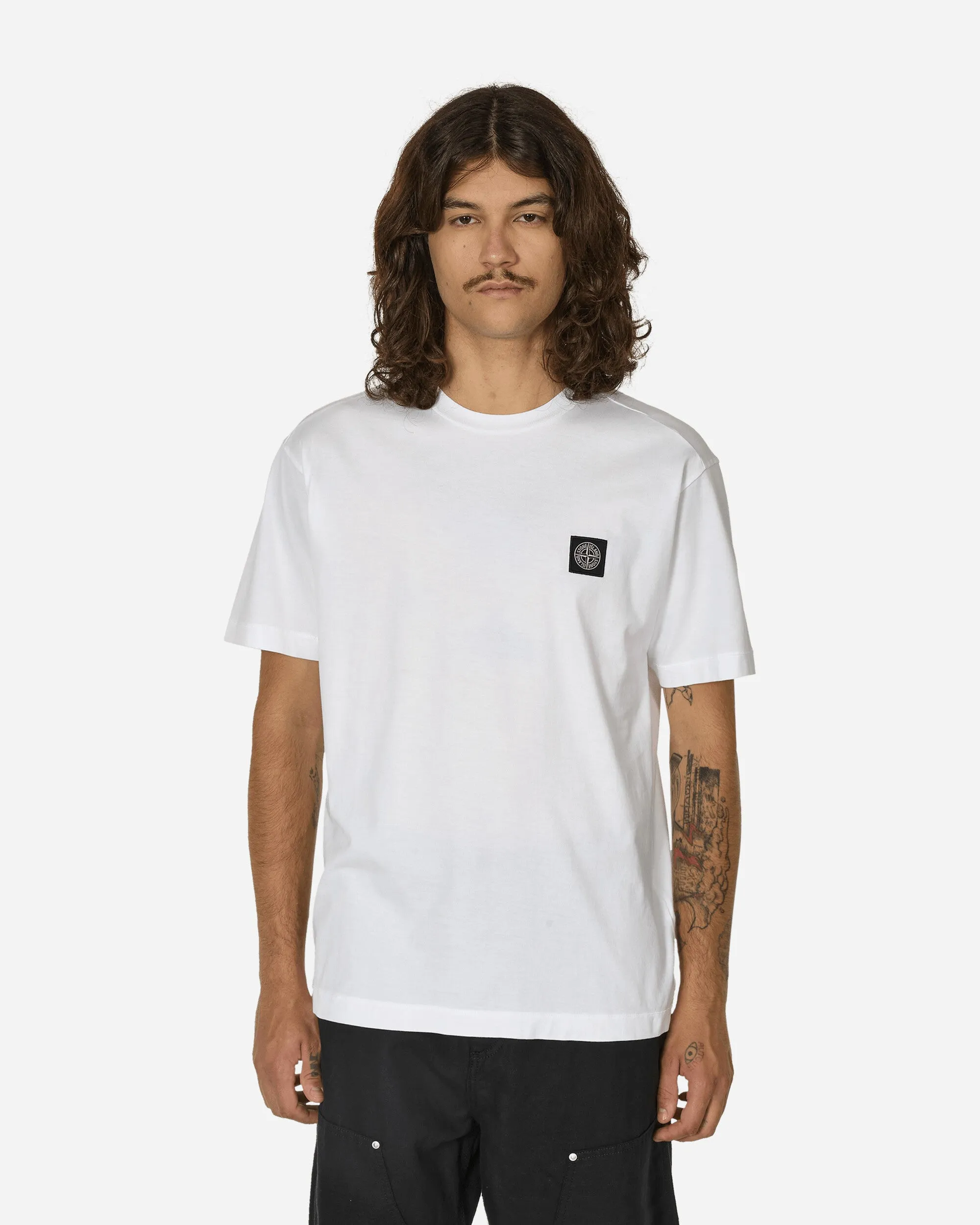 Garment Dyed Logo T-Shirt White