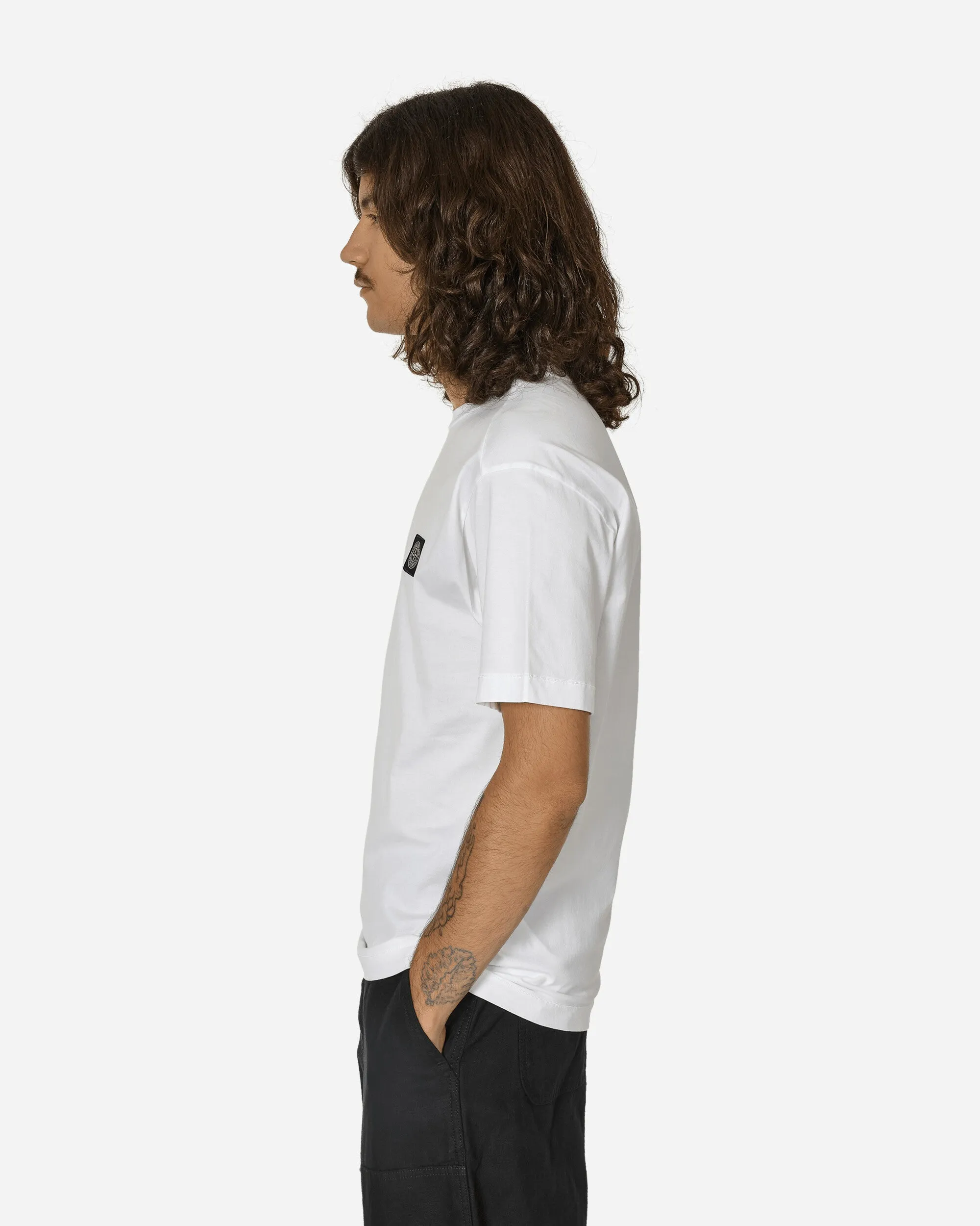 Garment Dyed Logo T-Shirt White
