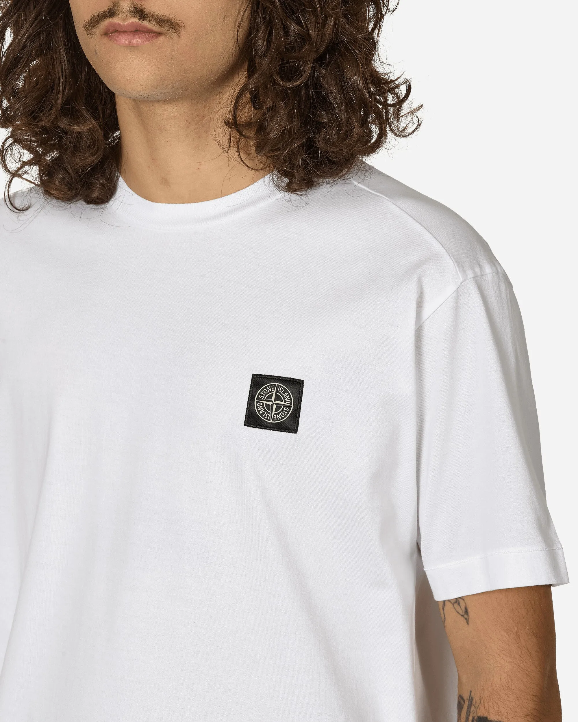 Garment Dyed Logo T-Shirt White