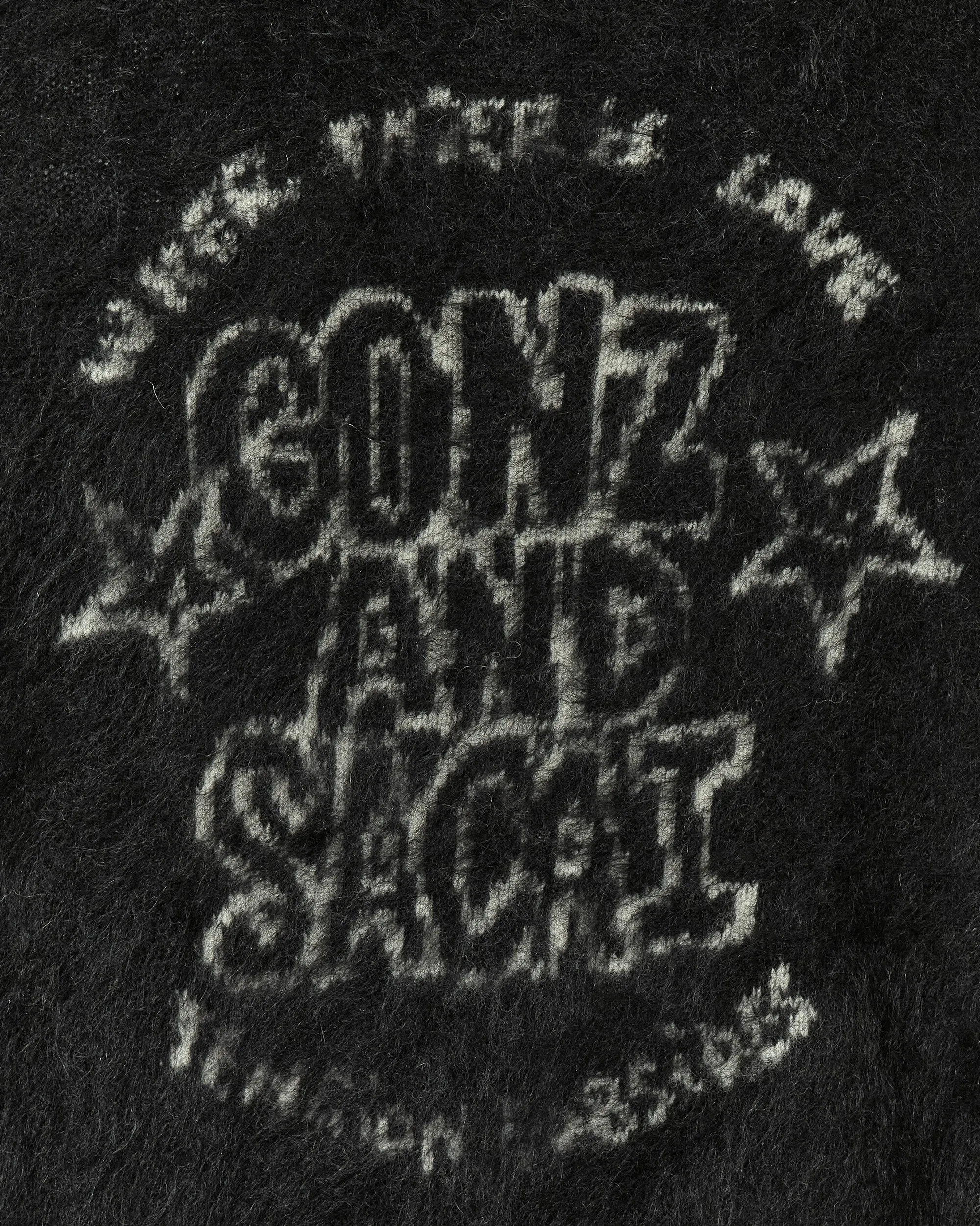 Gonz Mohair Knit Cardigan Black