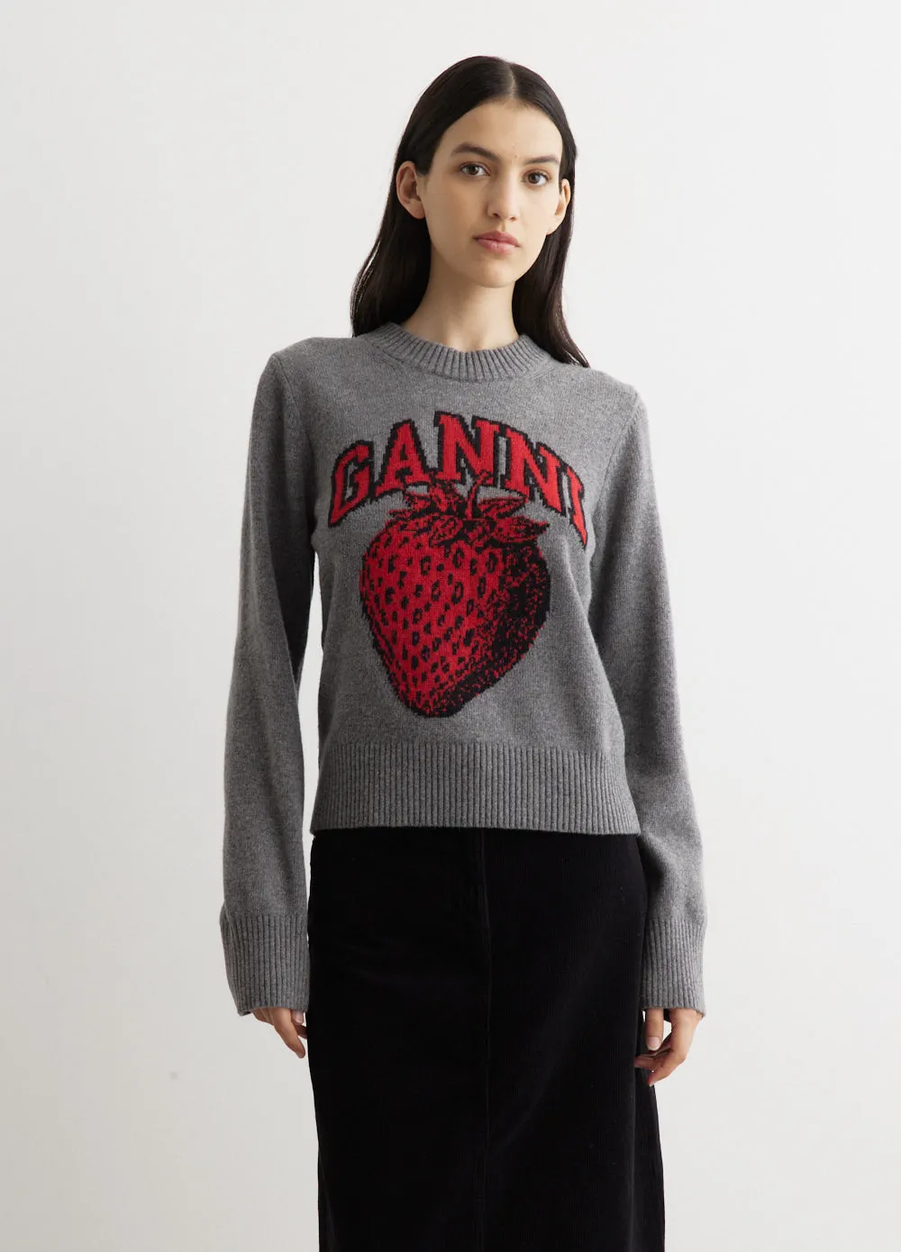 Graphic O-Neck Pullover