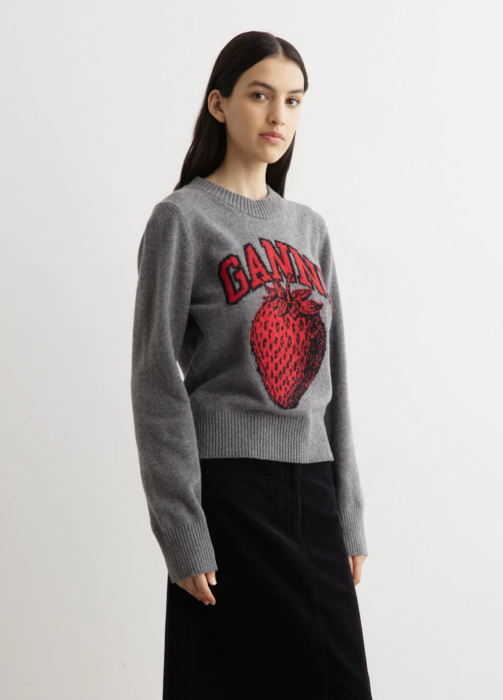 Graphic O-Neck Pullover