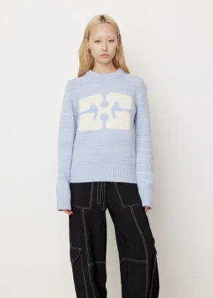 Graphic O-Neck Pullover