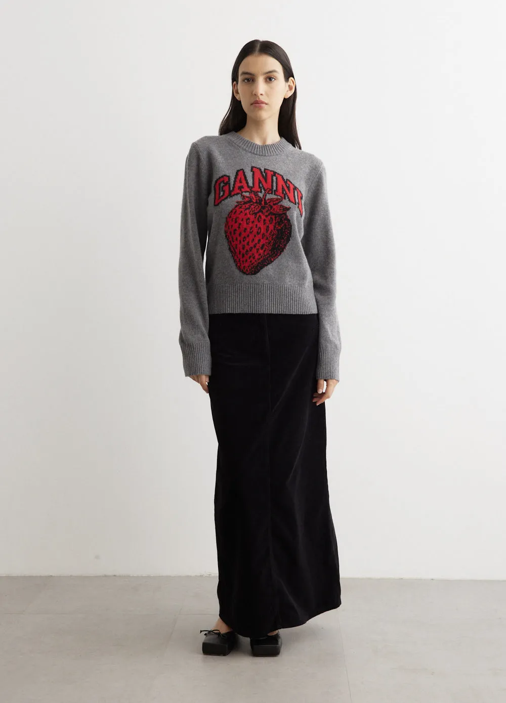 Graphic O-Neck Pullover
