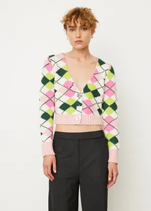 Graphic V-Neck Cardigan