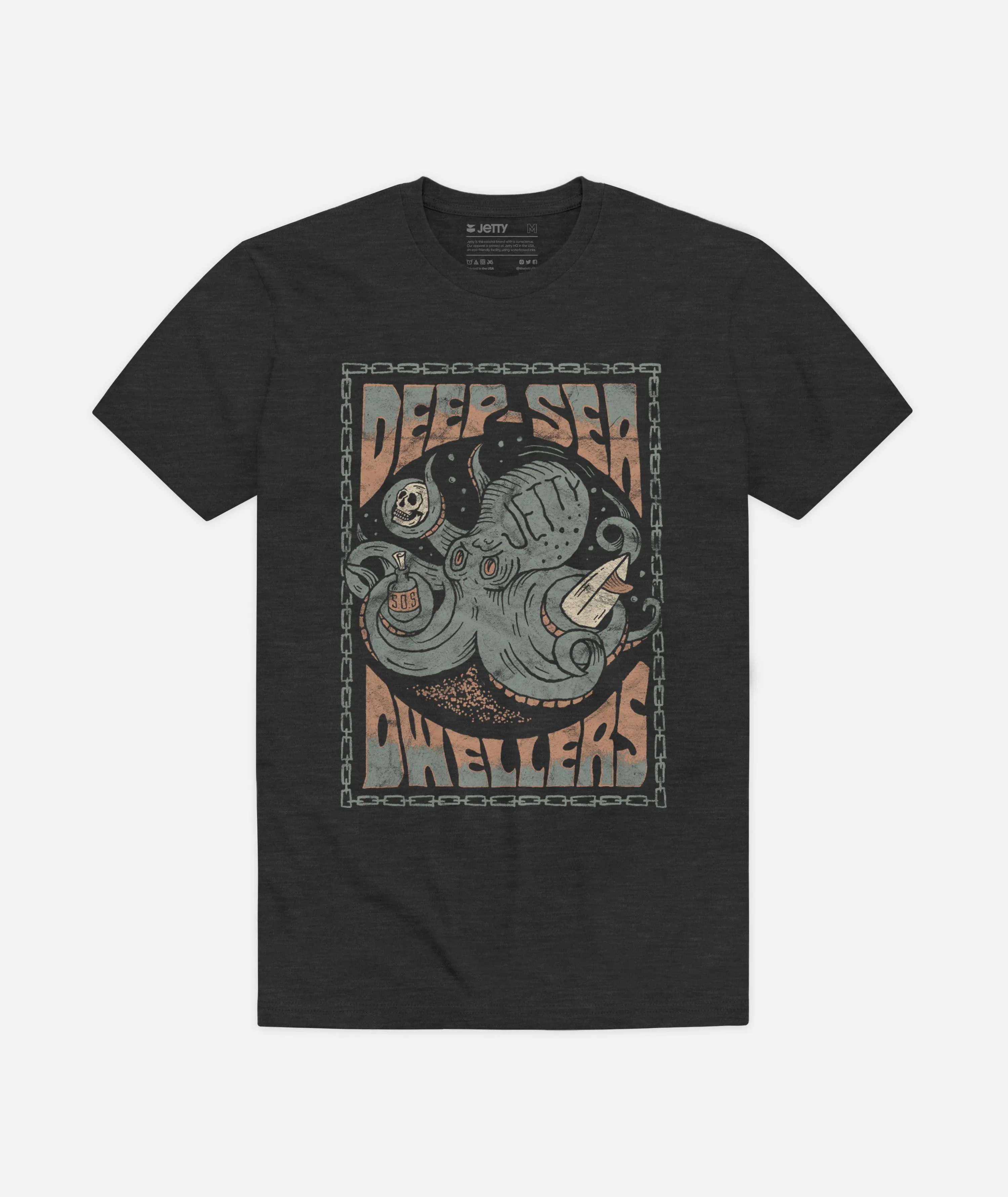 Grom Kraken Tee - Charcoal
