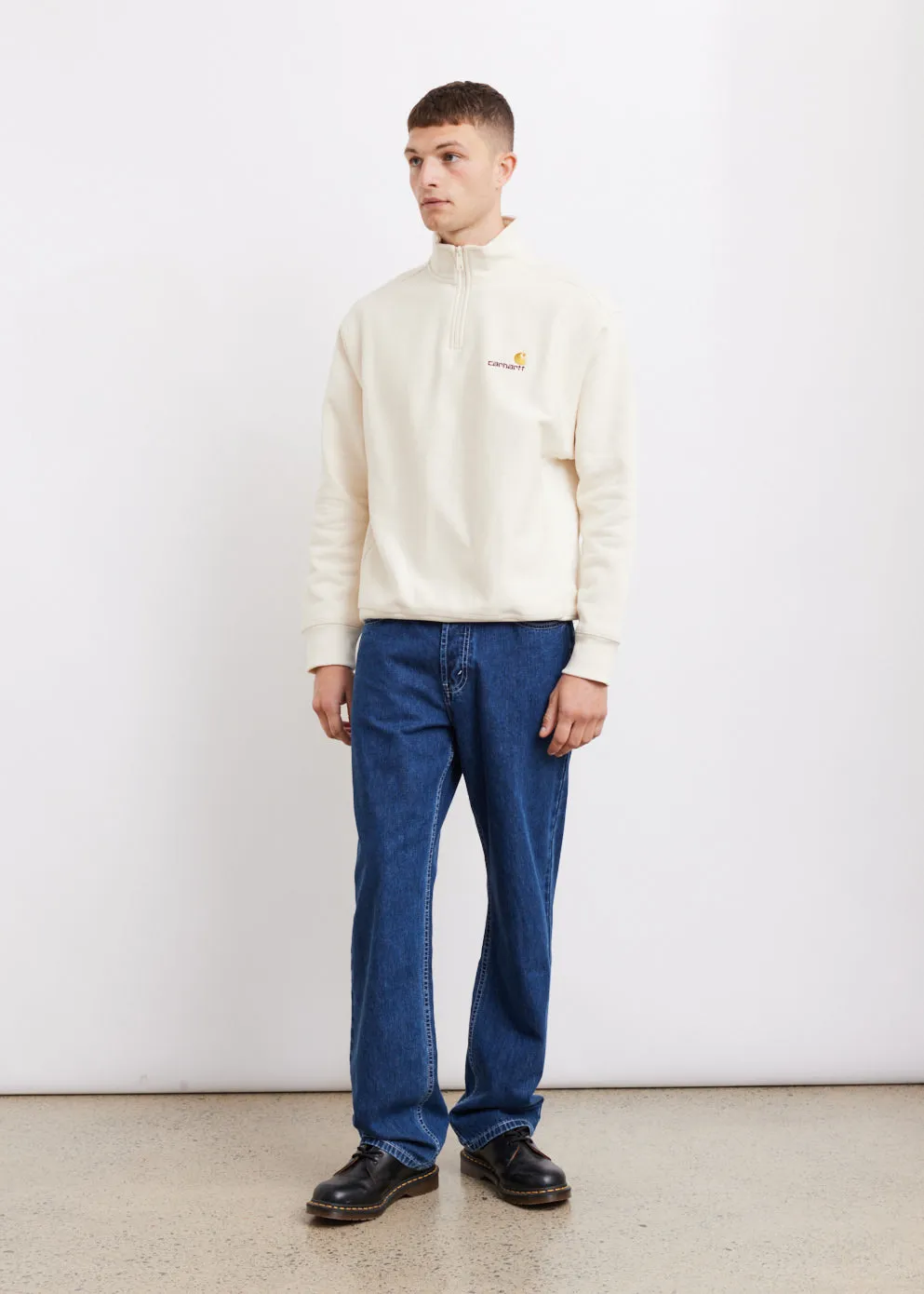 Half Zip American Script Sweatshirt