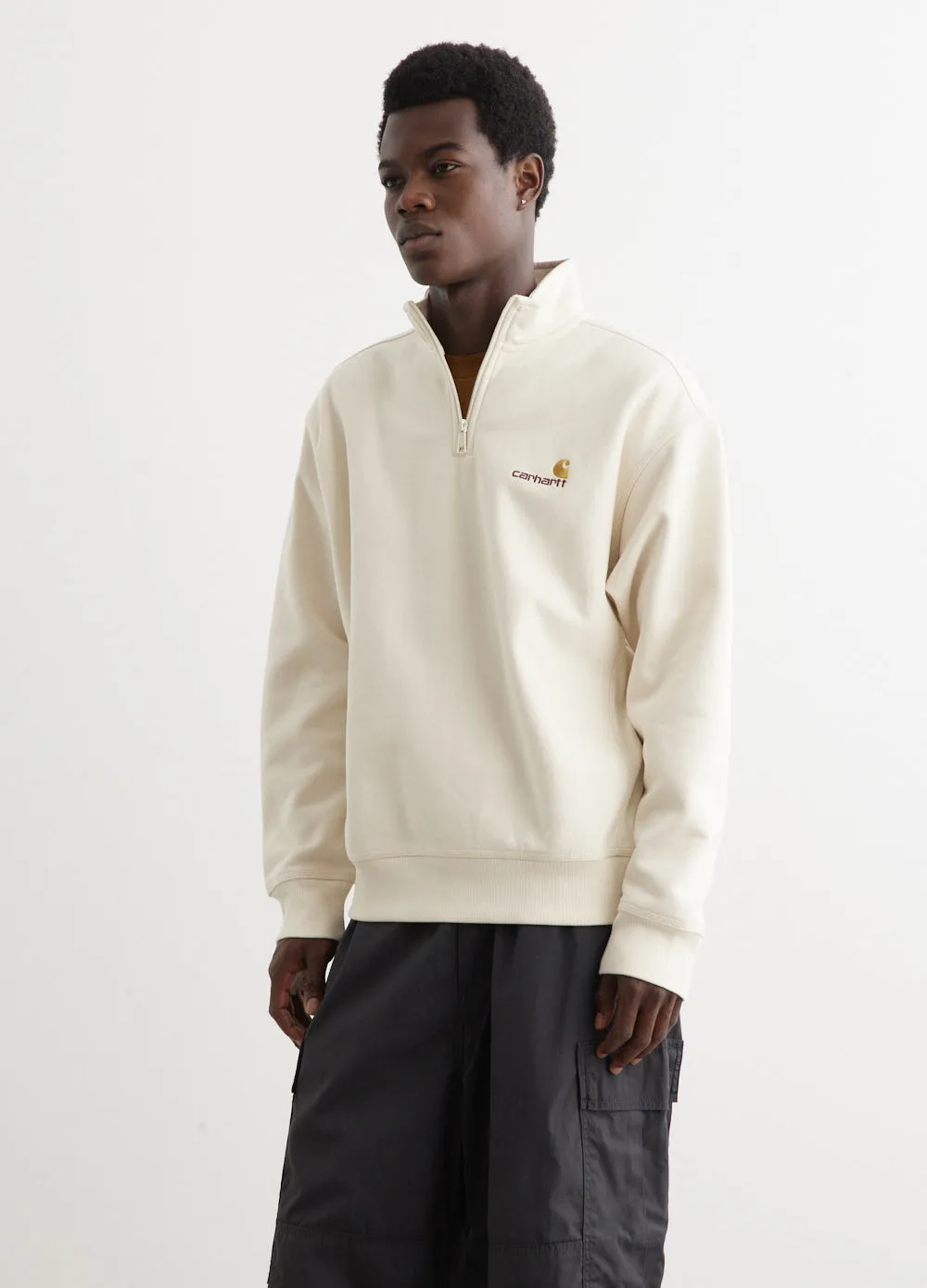 Half Zip American Script Sweatshirt