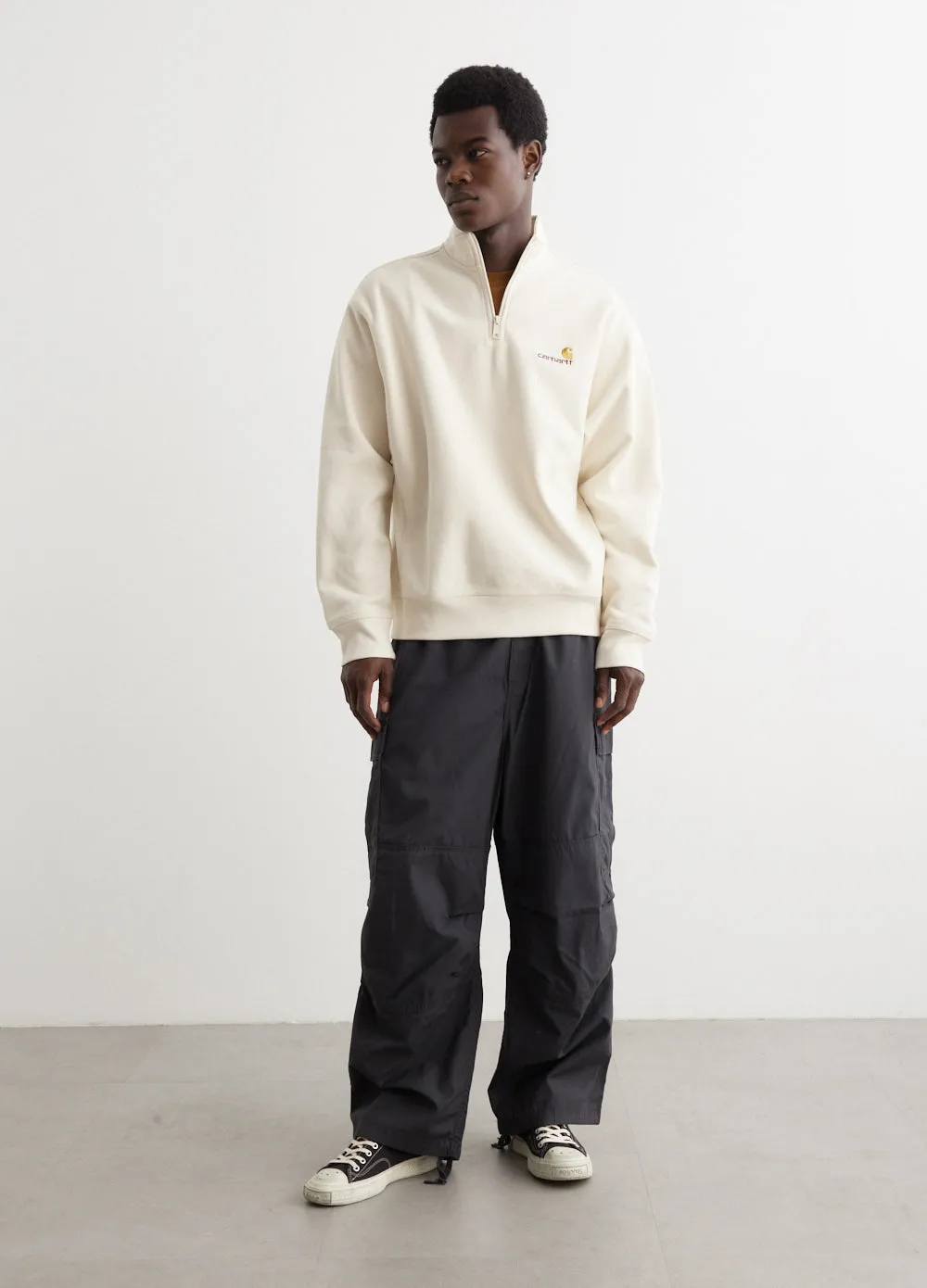 Half Zip American Script Sweatshirt