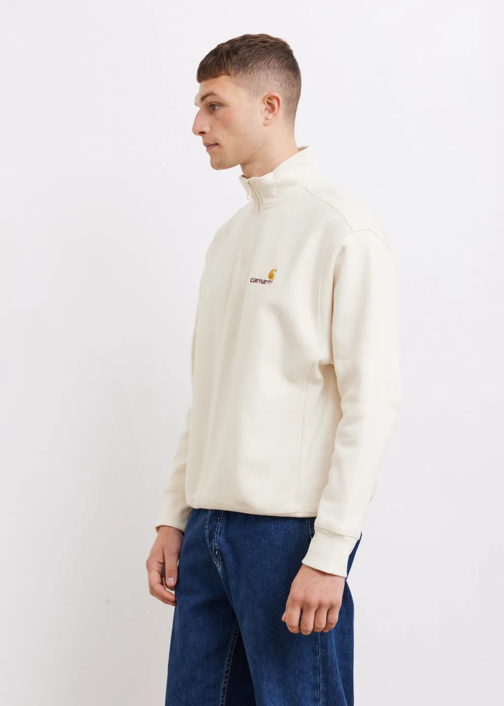Half Zip American Script Sweatshirt