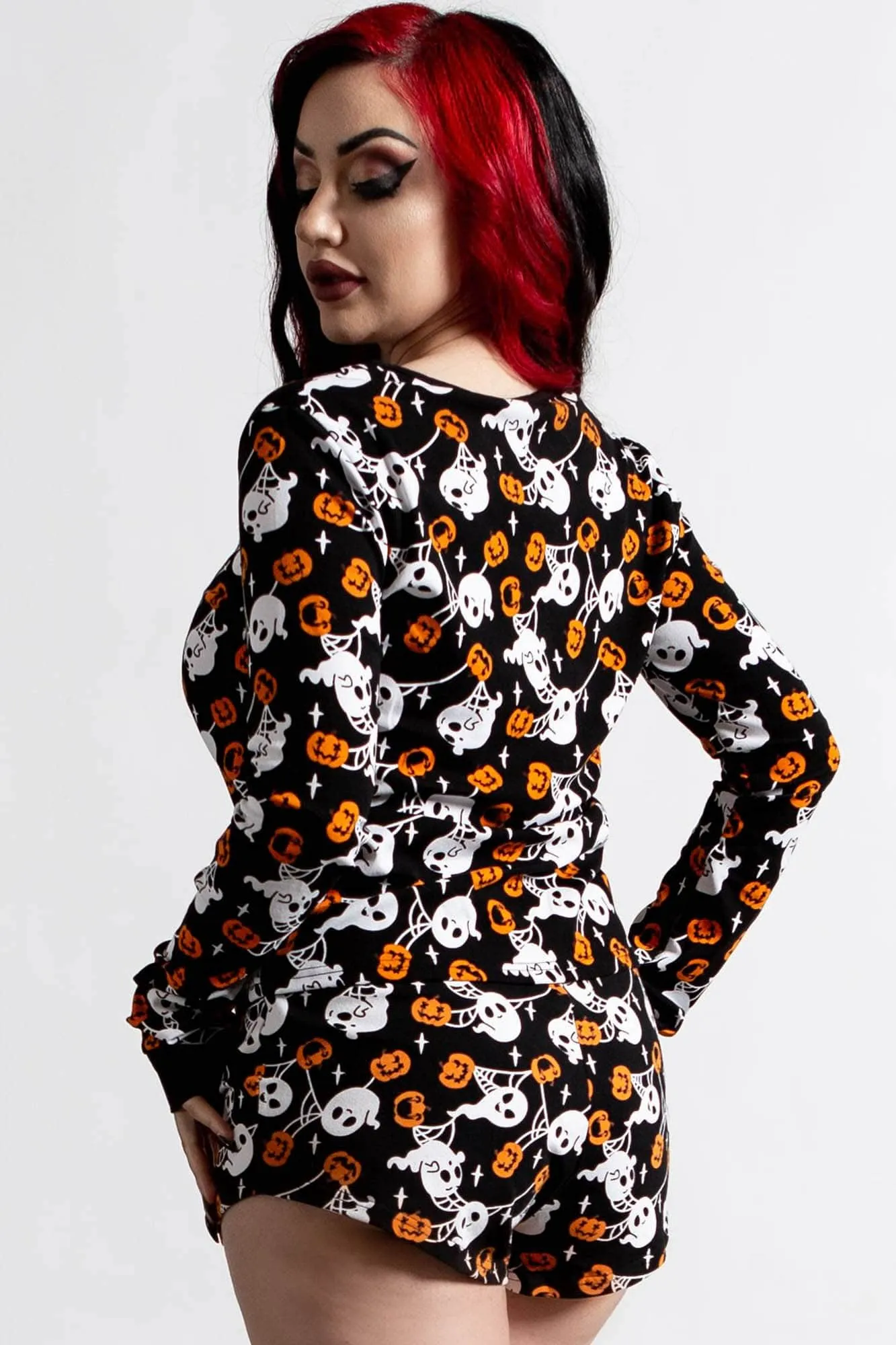 Haunted Pumpkin Long Sleeve Top