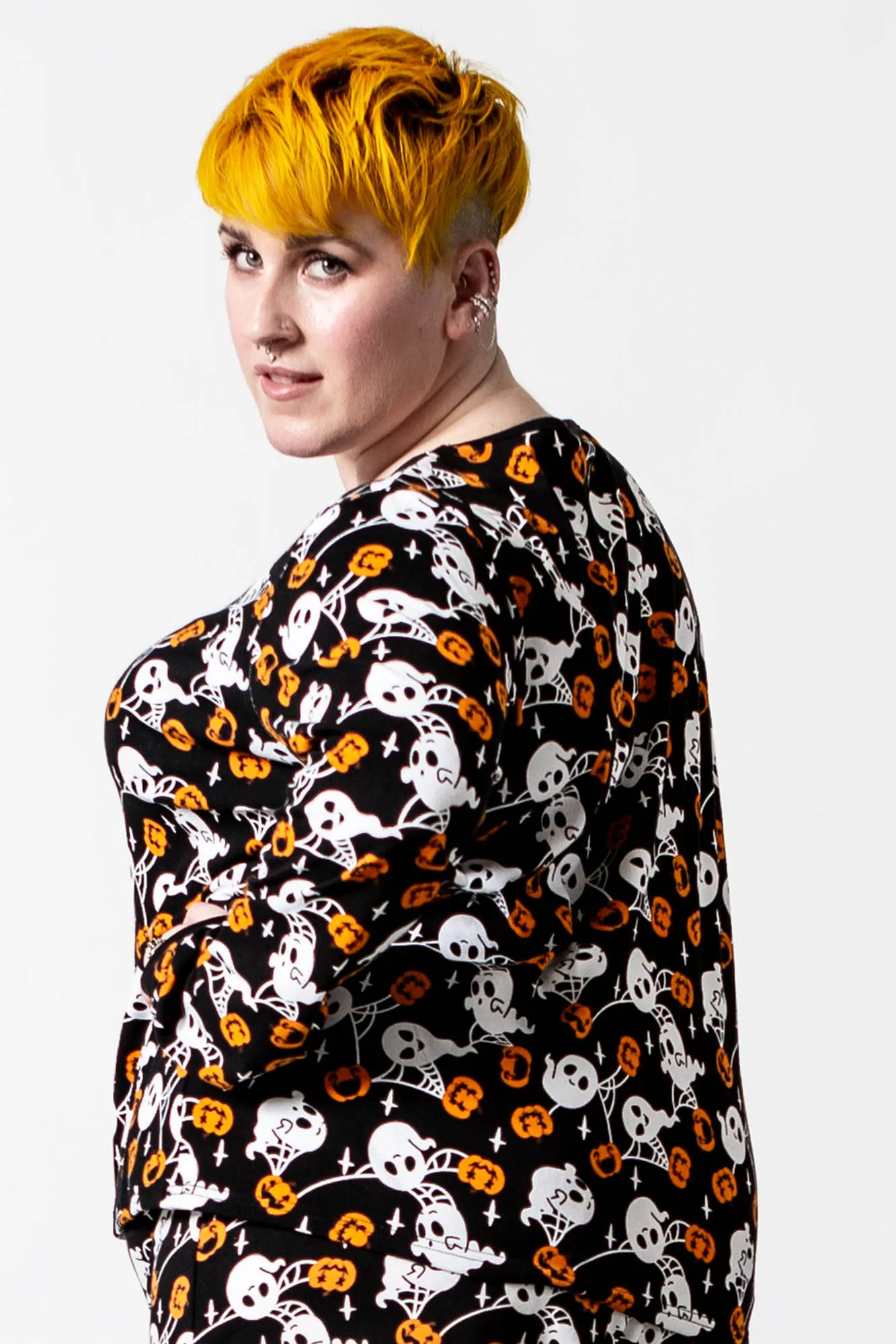 Haunted Pumpkin Long Sleeve Top