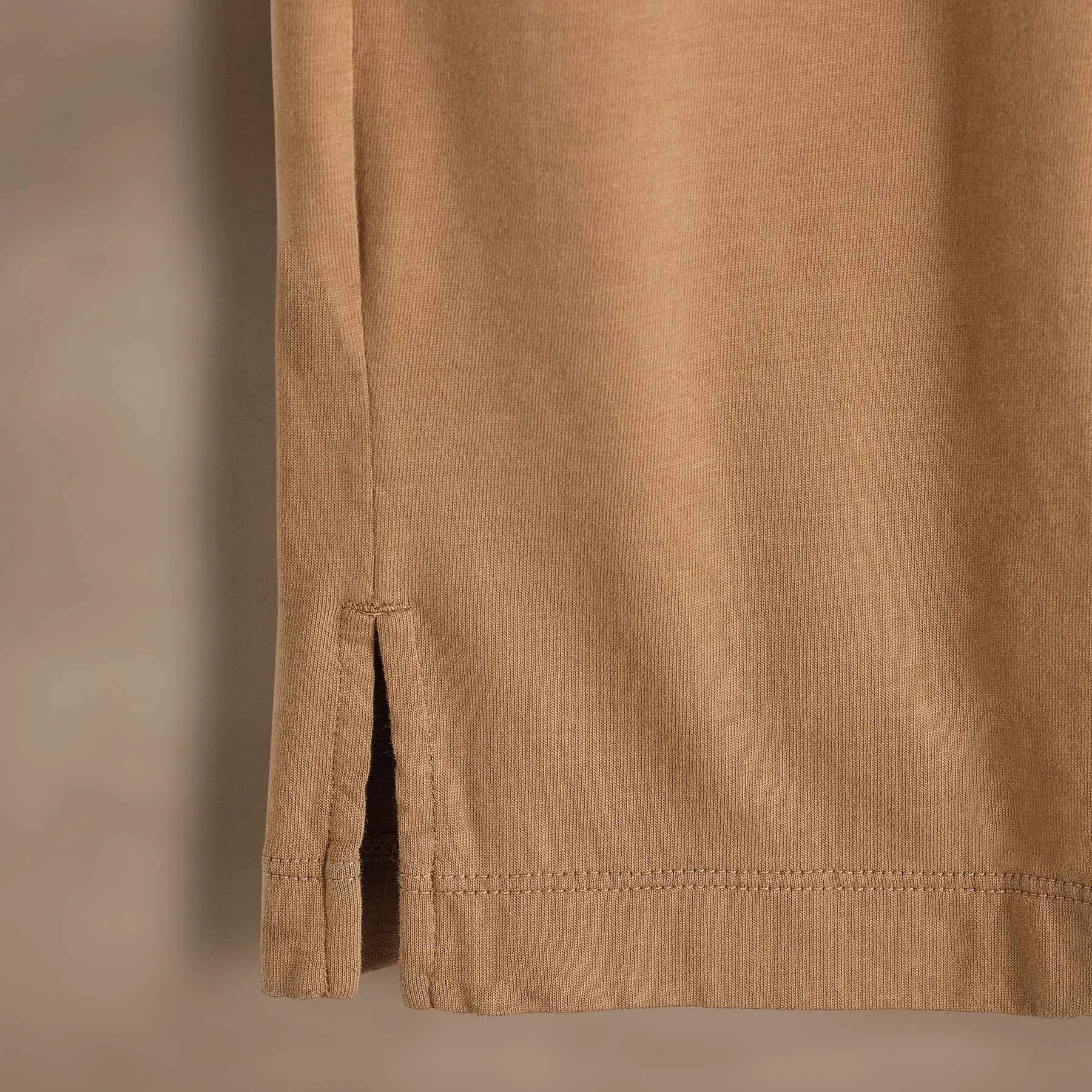 Heavy Luxe Jersey Crew - Camel