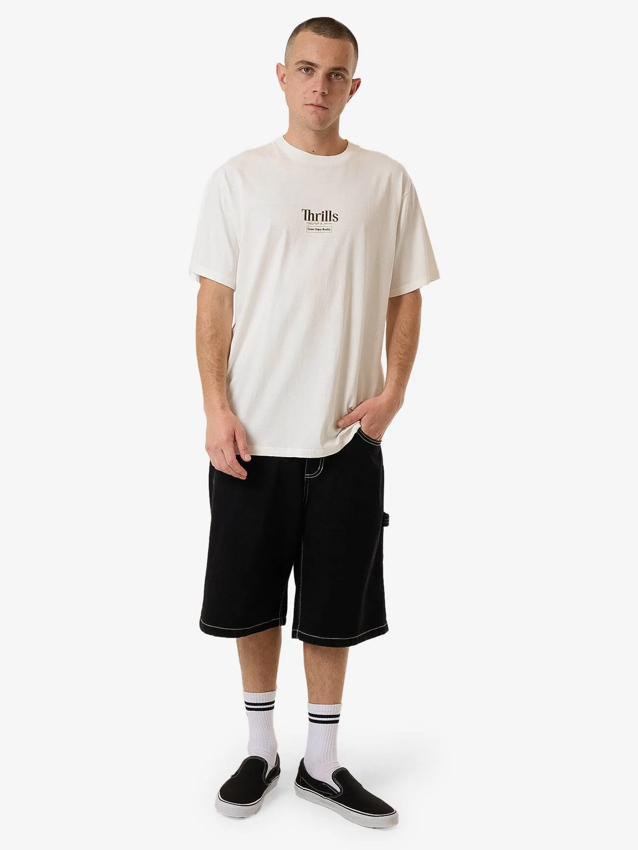 Higher Road Merch Fit Tee - Heritage White