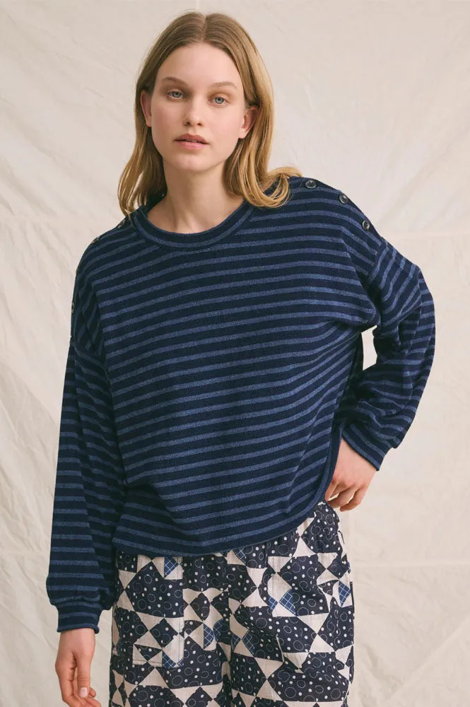 Hod Victorine Marine Stripe Sweatshirt