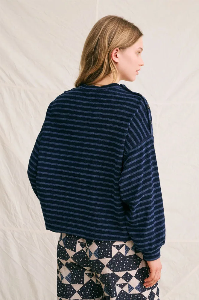 Hod Victorine Marine Stripe Sweatshirt