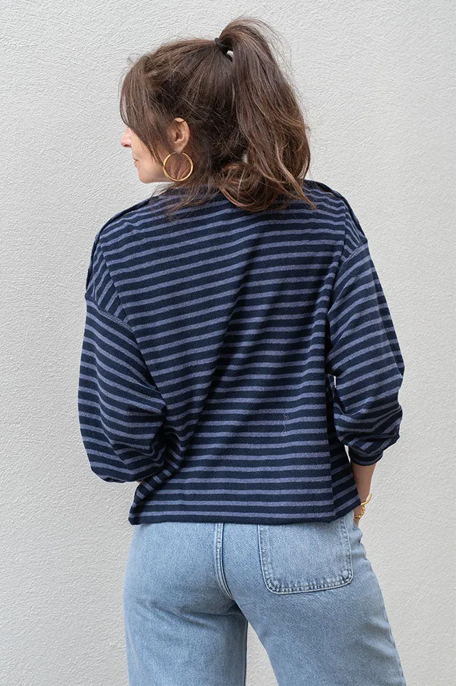 Hod Victorine Marine Stripe Sweatshirt