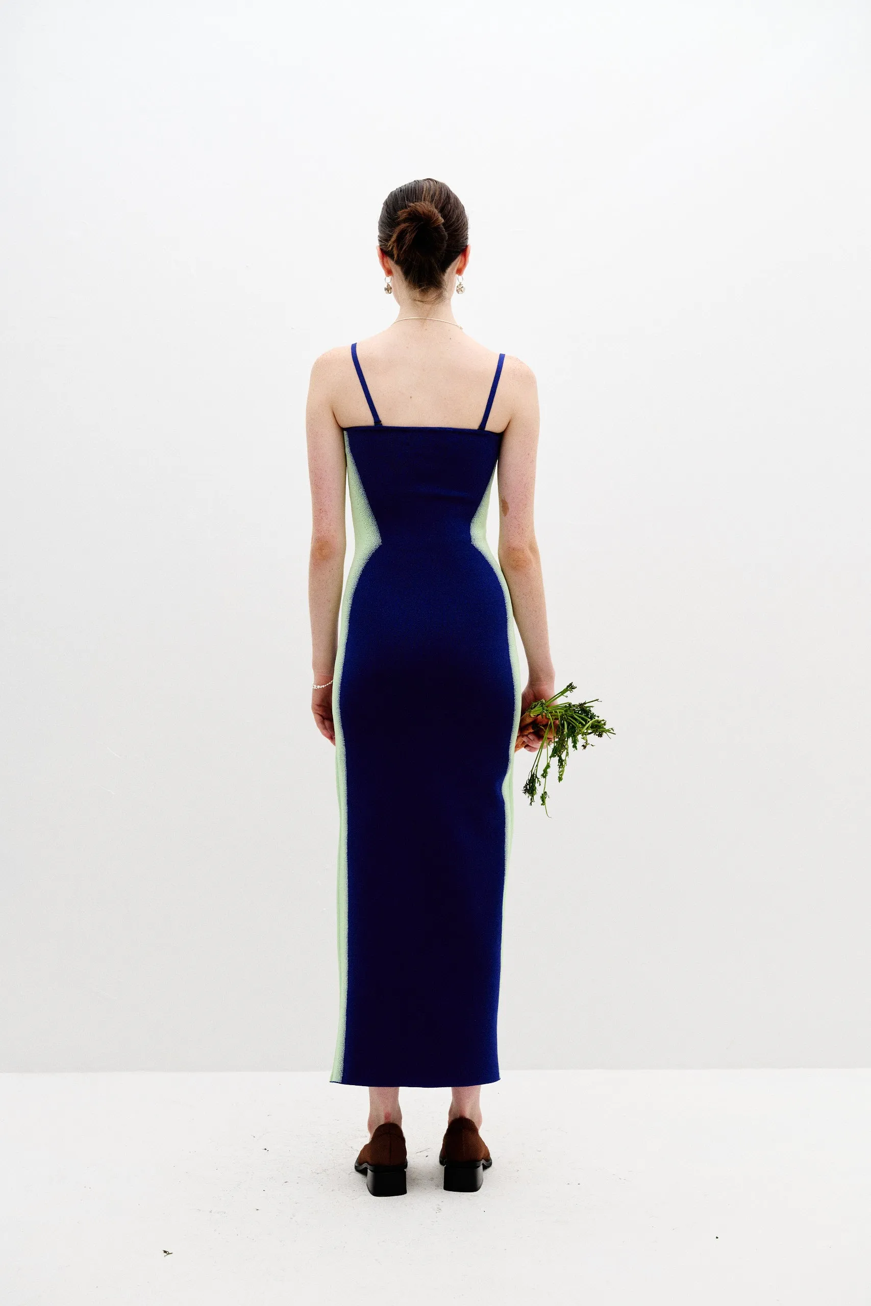 IRIS FLOWER PRINT MAXI TANK DRESS