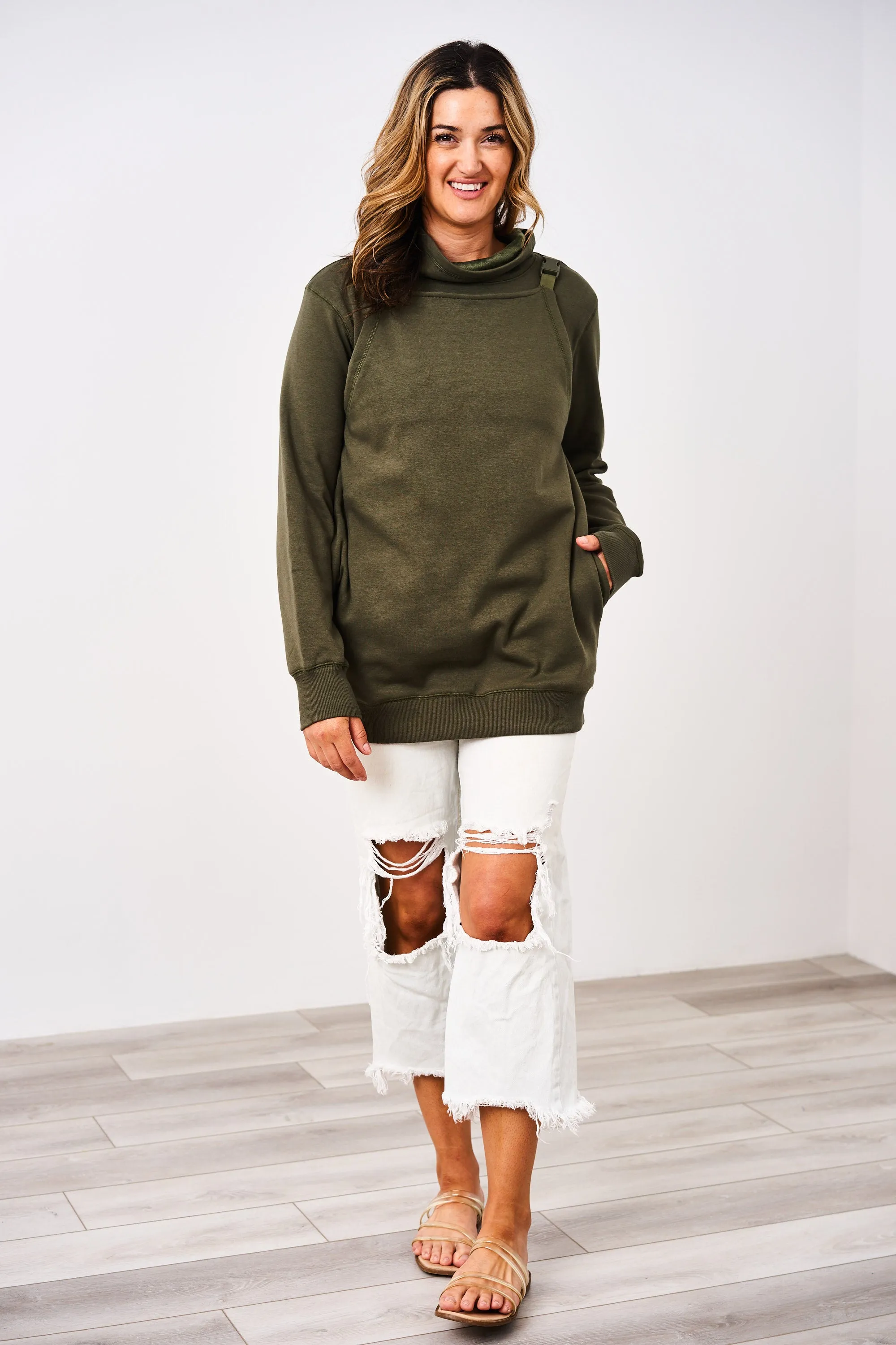 Latched Mama Buckle & Go Babywearing Pullover - Final Sale