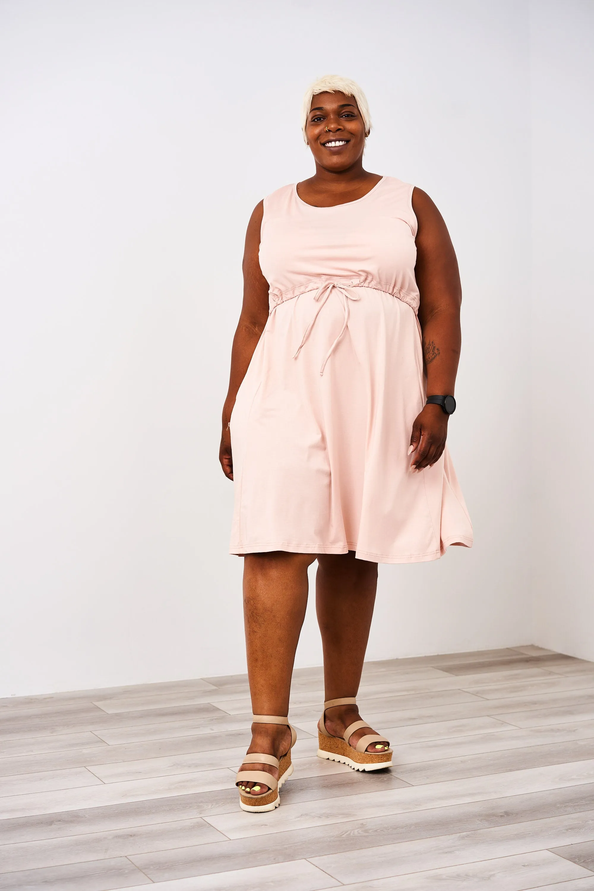 Latched Mama Drawstring Tank Dress 2.0