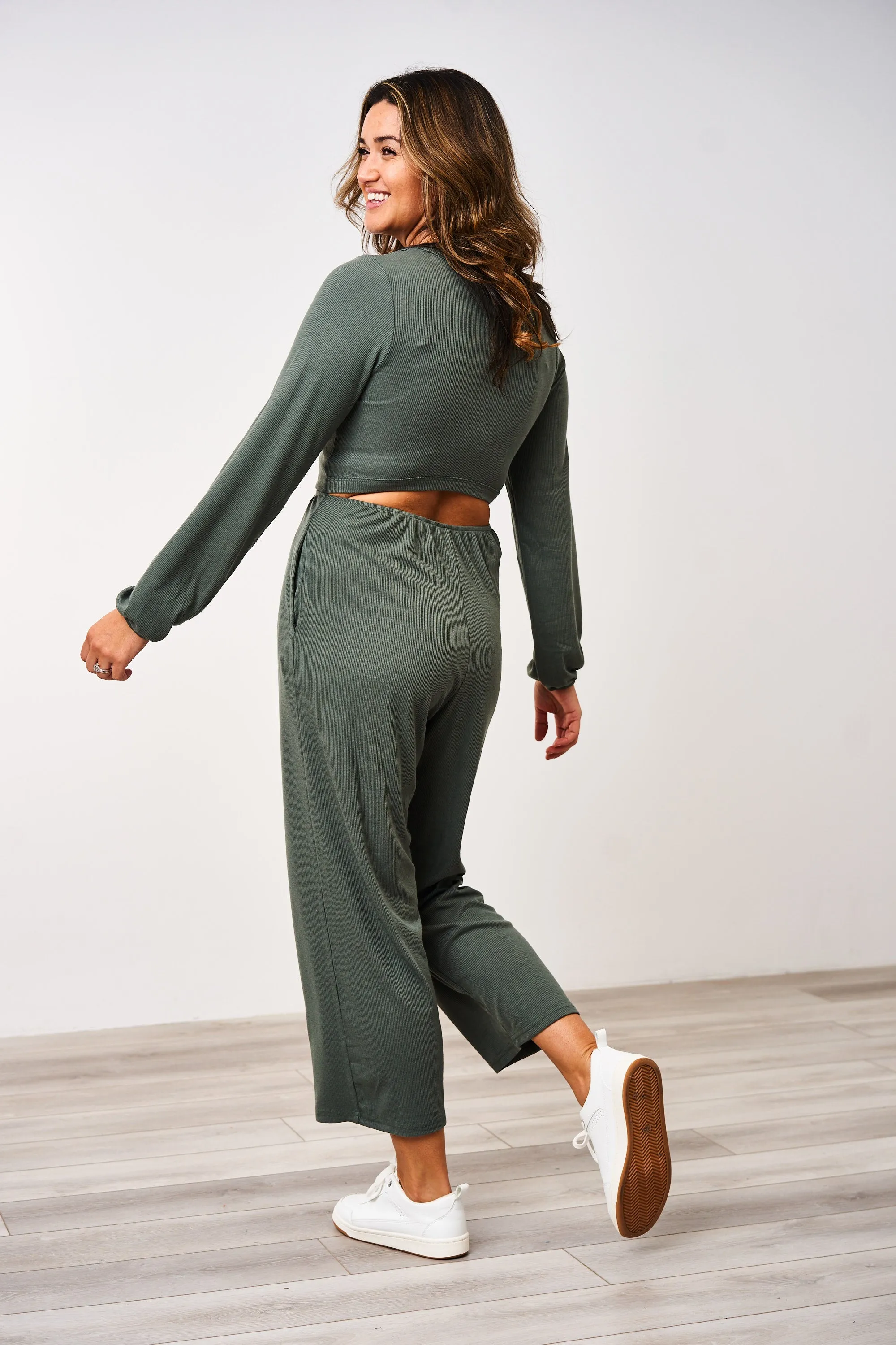 Latched Mama Long Sleeve Ribbed Nursing Jumper - Final Sale