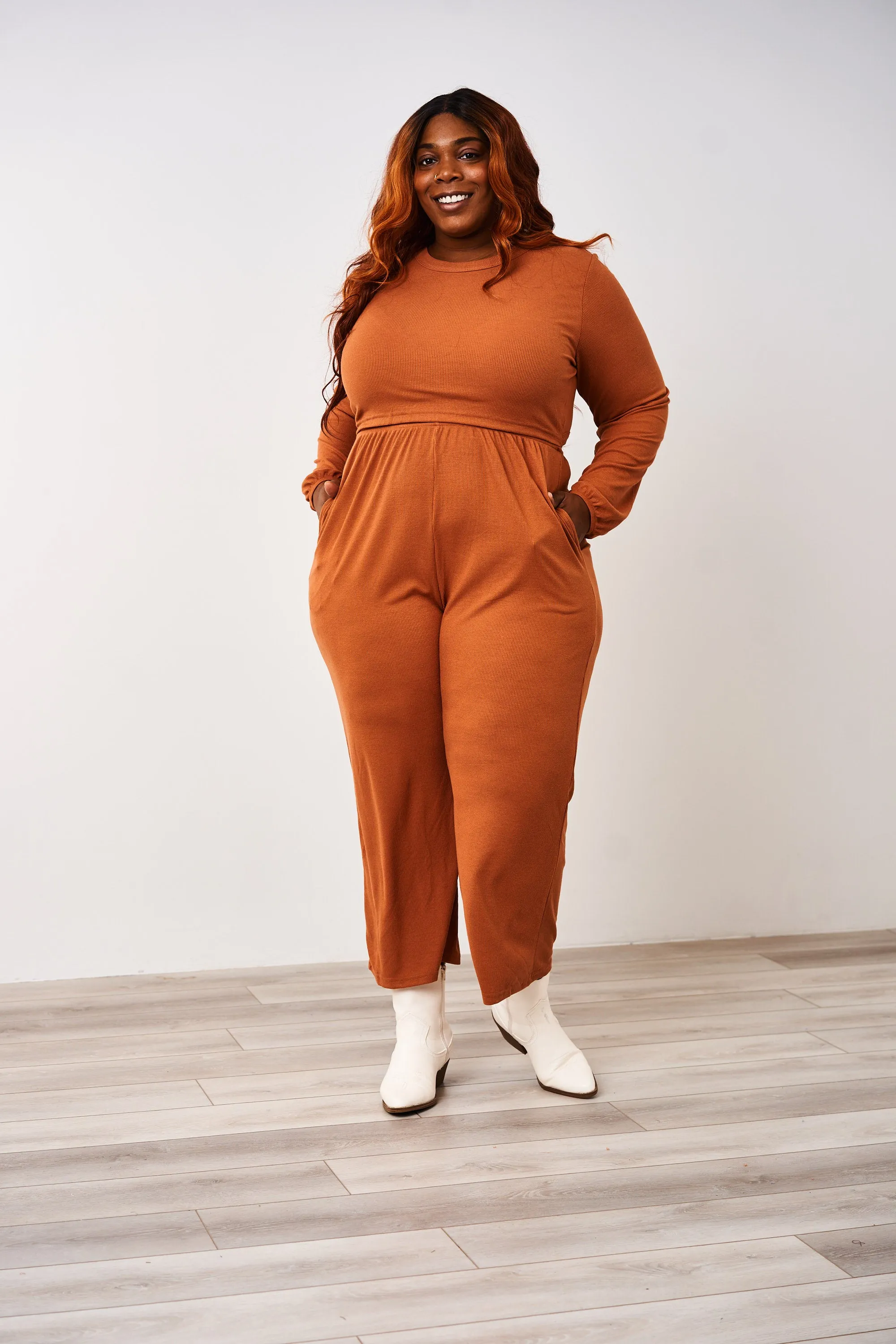 Latched Mama Long Sleeve Ribbed Nursing Jumper - Final Sale