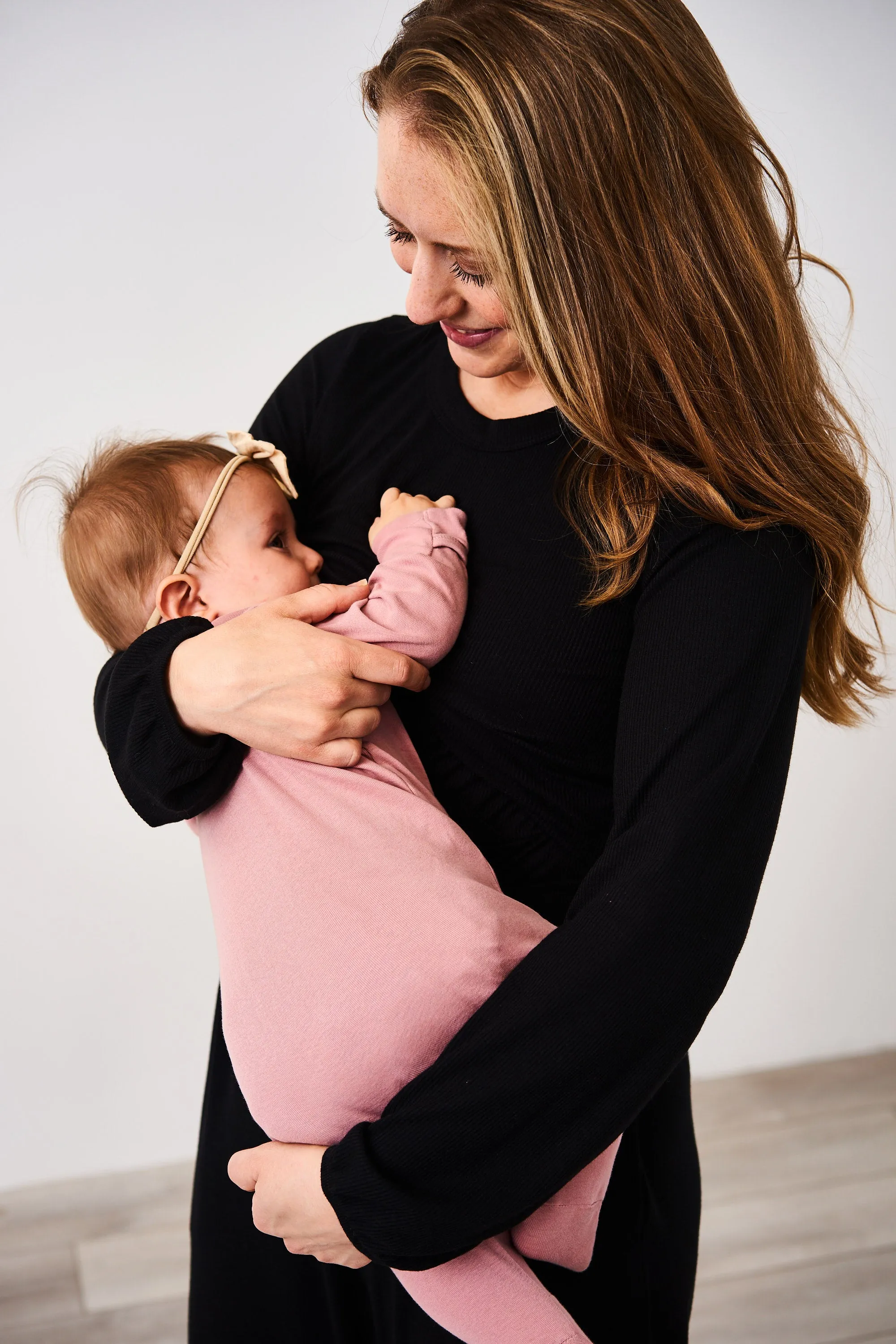 Latched Mama Long Sleeve Ribbed Nursing Jumper - Final Sale