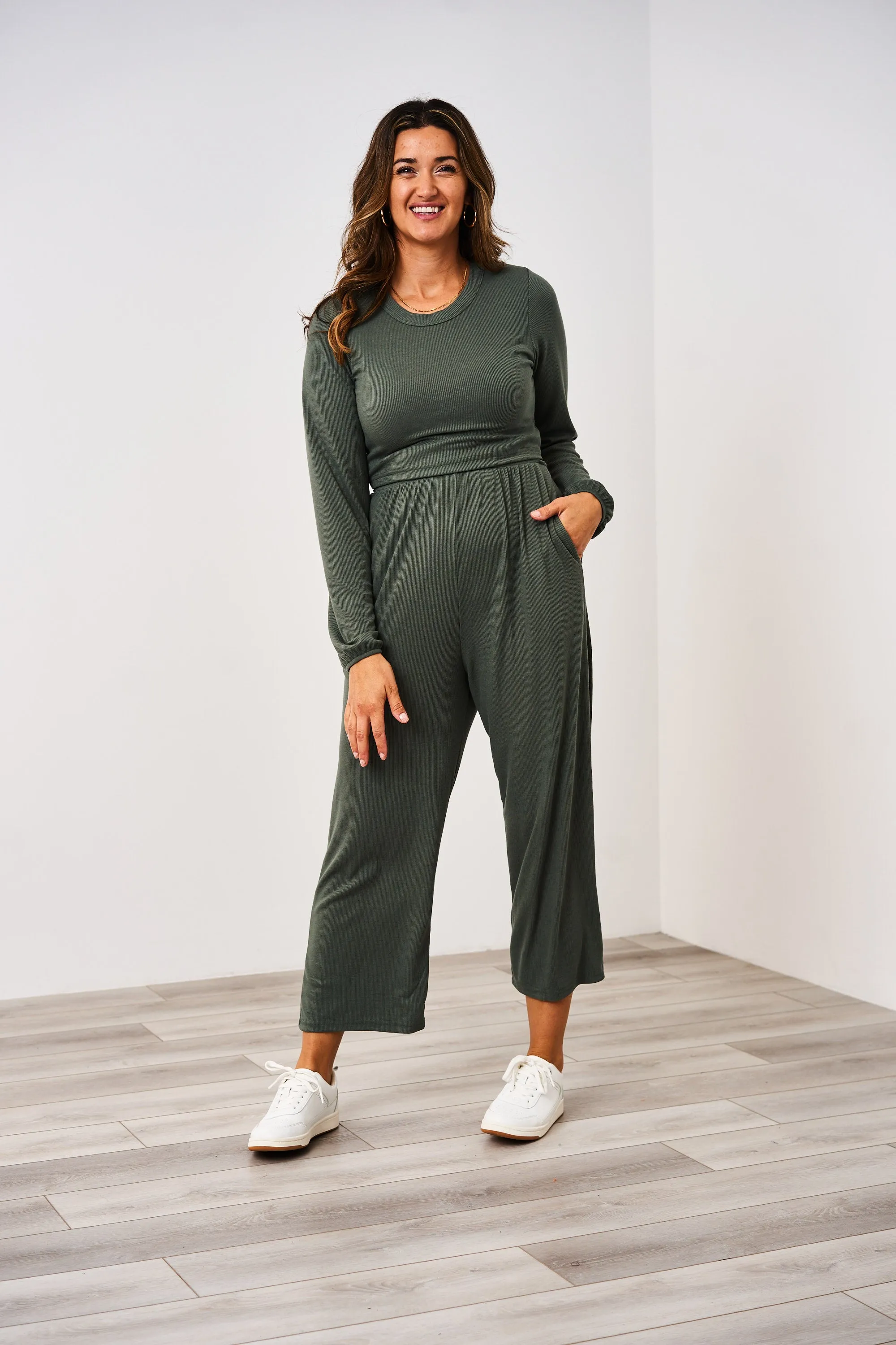 Latched Mama Long Sleeve Ribbed Nursing Jumper - Final Sale