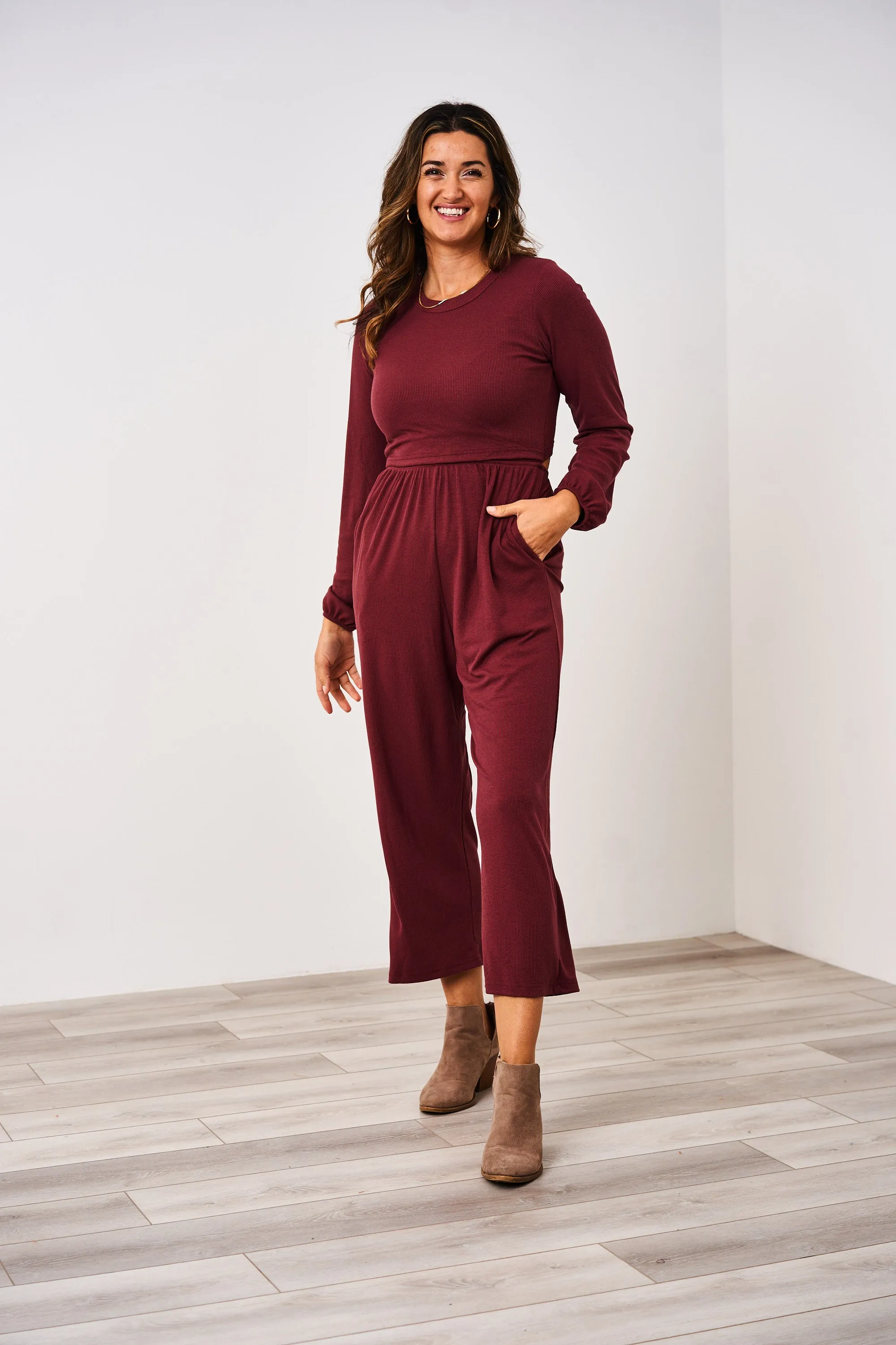 Latched Mama Long Sleeve Ribbed Nursing Jumper - Final Sale