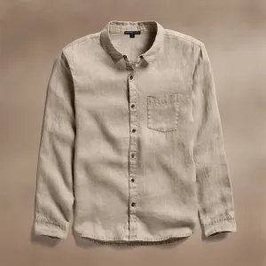 Lightweight Linen Shirt - Overcast Pigment