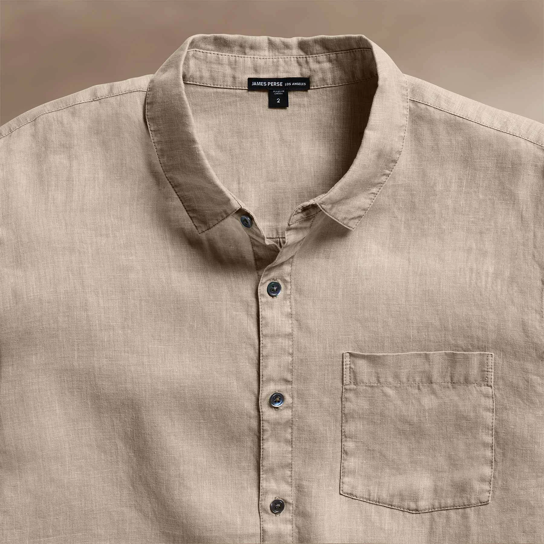 Lightweight Linen Shirt - Overcast Pigment
