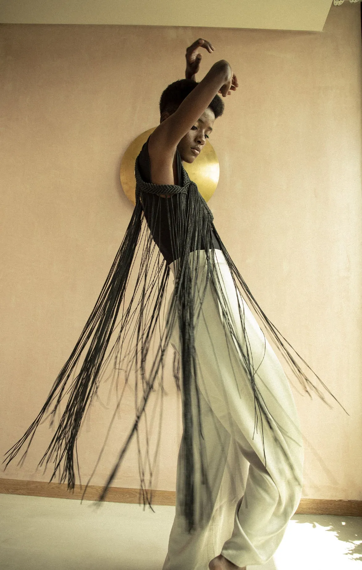 Long Fringed Handwoven Top