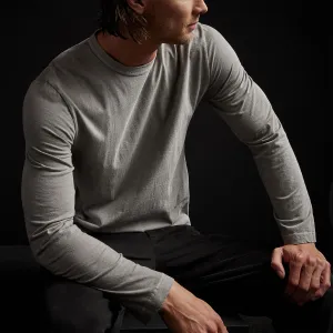 Long Sleeve Crew Neck - Concrete Pigment