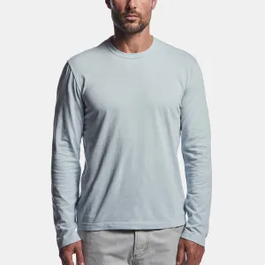 Long Sleeve Crew Neck - Grey Glacier