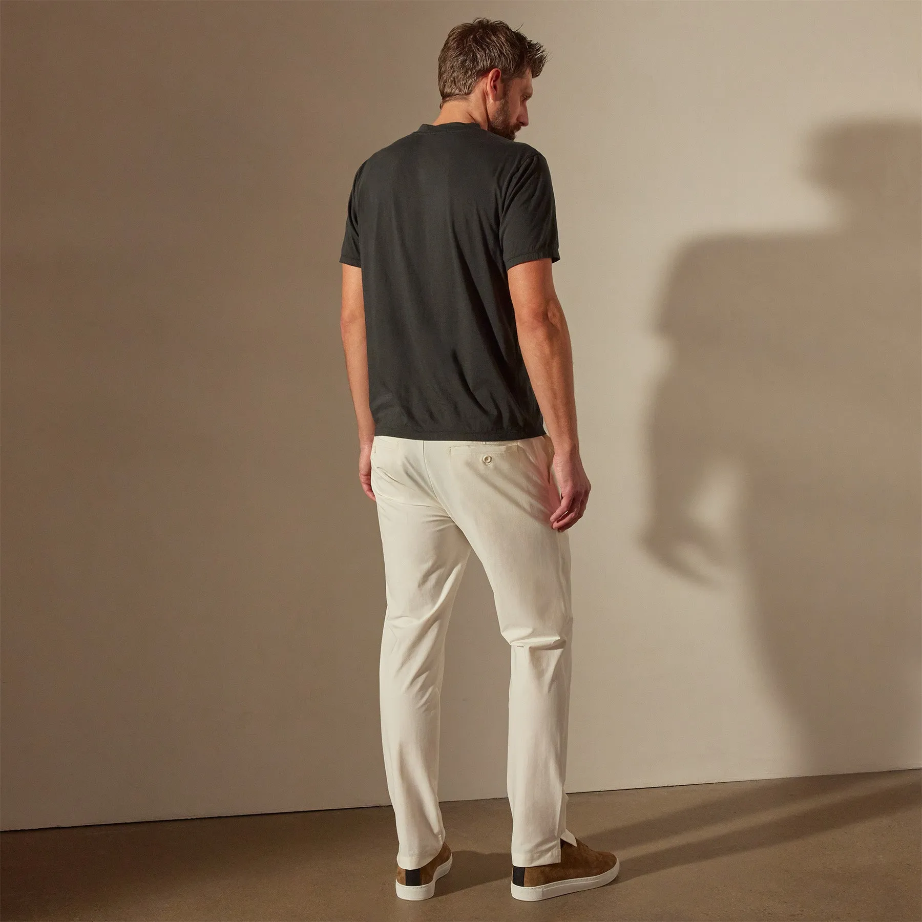 Luxe Lotus Jersey V Neck - Carbon
