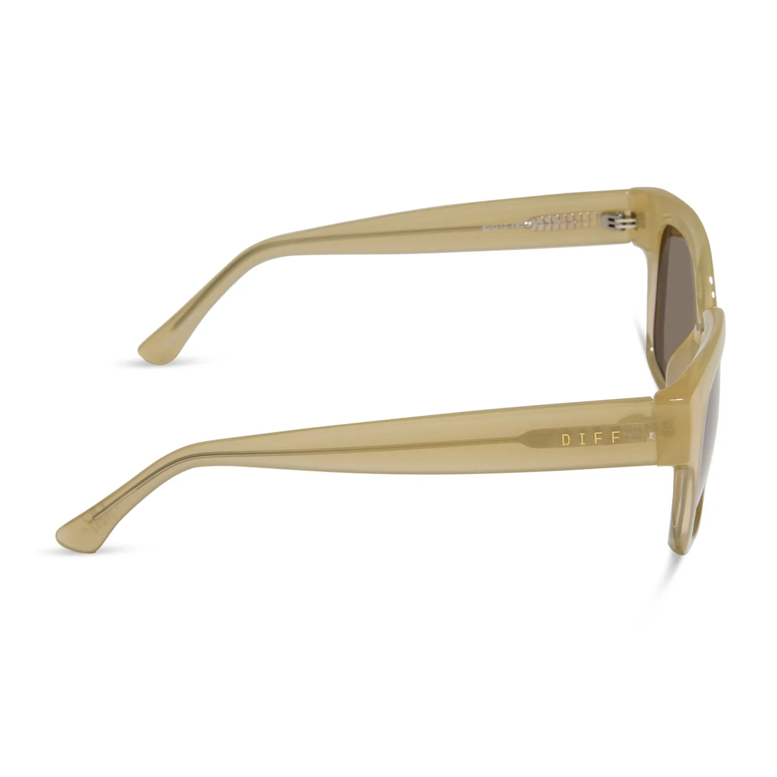 MADISON MEALY - MAE   NEUTRAL CRYSTAL   TRUFFLE   POLARIZED SUNGLASSES