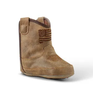 M&F Ariat Anthem Patriot Style LIL' STOMPERS Infant Boots Brown A442003002