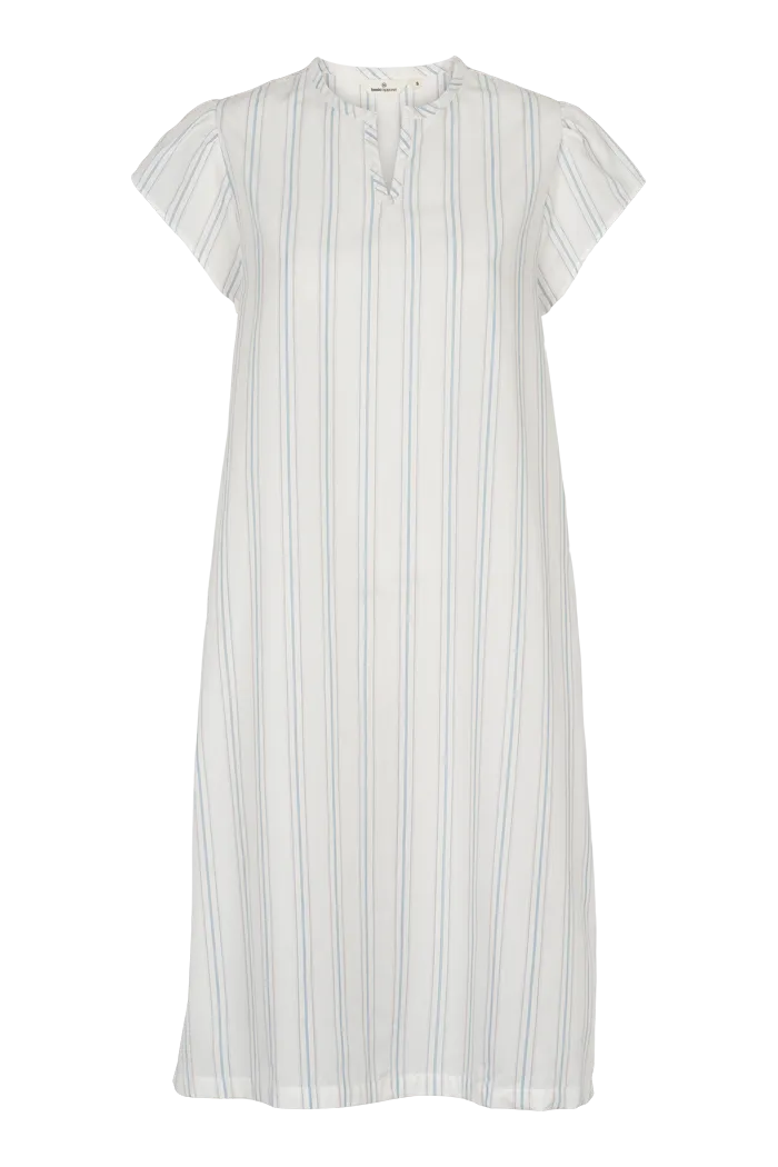 Marina SS Dress - Whisper white / Lotus / alaskan blue