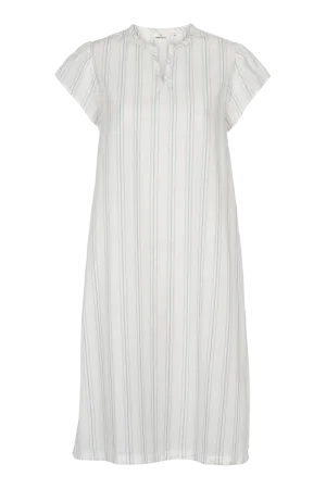 Marina SS Dress - Whisper white / Lotus / alaskan blue