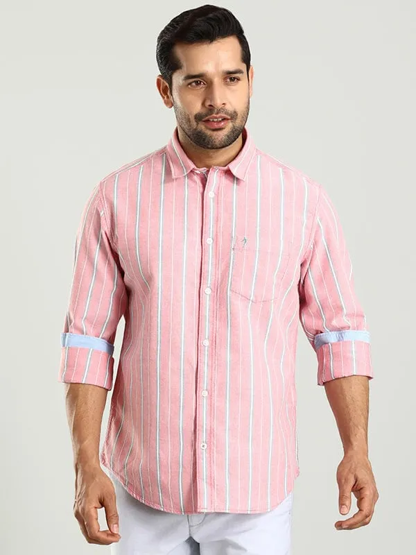 Men Striped Full Sleeve Cotton Shirt